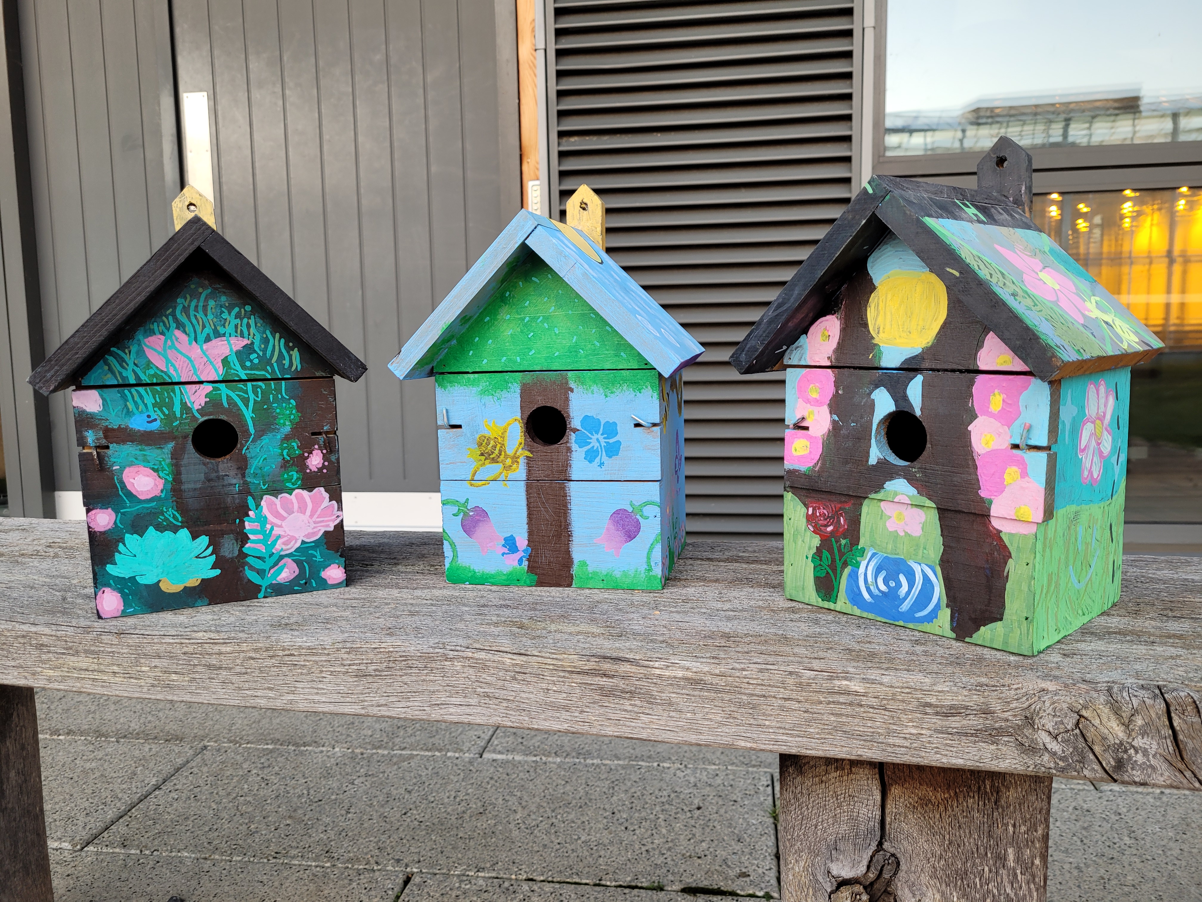 Some of the new nestboxes to be installed at Niab