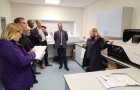 Niab's Belinda Kemp showing Standards Agency and Wine Standards Board around the Niab Wine Innnovation Centre at East Malling