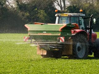 Fertiliser spreading Fertiliser spreading