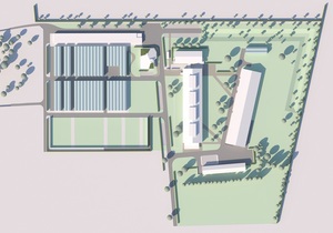 NIAB Park Farm - aerial - proposed redevelopment