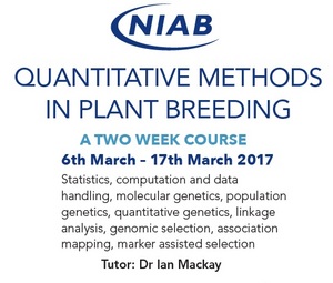 Quantitative methods in plant breeding